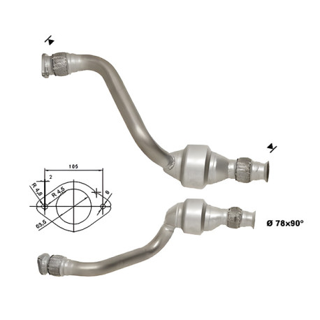 CAT e DPF Magnaflow a montaggio diretto Catalizzatore Magnaflow per OPEL RENAULT | race-shop.it