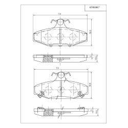 Pastiglie freno Pedders 6701847
