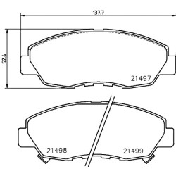 PEDDERS pastiglie freno anteriori per Honda Civic/Accord/CR-V