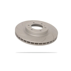 Pedders 6560089SGL Disco freno forato baffato rivestito in Geomet