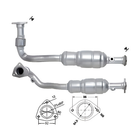 CAT e DPF Magnaflow a montaggio diretto Catalizzatore Magnaflow per OPEL | race-shop.it
