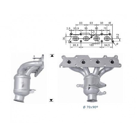 CAT e DPF Magnaflow a montaggio diretto Catalizzatore Magnaflow per PEUGEOT | race-shop.it