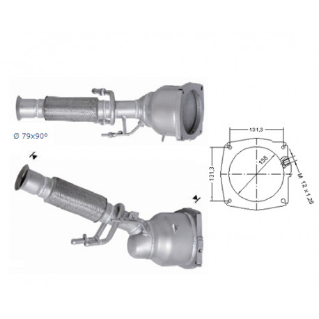 CAT e DPF Magnaflow a montaggio diretto Catalizzatore Magnaflow per PEUGEOT | race-shop.it