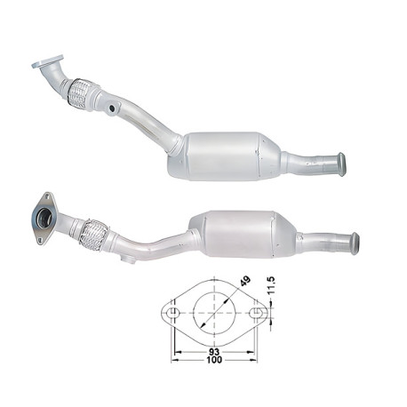 CAT e DPF Magnaflow a montaggio diretto Catalizzatore Magnaflow per RENAULT | race-shop.it