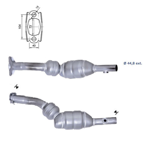 CAT e DPF Magnaflow a montaggio diretto Catalizzatore Magnaflow per RENAULT | race-shop.it
