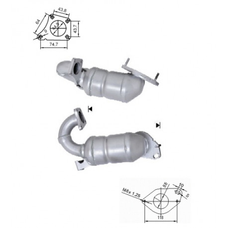 CAT e DPF Magnaflow a montaggio diretto Catalizzatore Magnaflow per RENAULT | race-shop.it