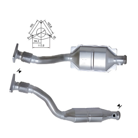 CAT e DPF Magnaflow a montaggio diretto Catalizzatore Magnaflow per RENAULT | race-shop.it