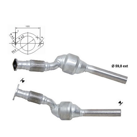 CAT e DPF Magnaflow a montaggio diretto Catalizzatore Magnaflow per RENAULT | race-shop.it