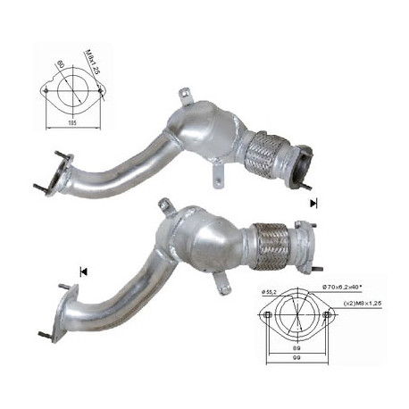 CAT e DPF Magnaflow a montaggio diretto Catalizzatore Magnaflow per RENAULT | race-shop.it