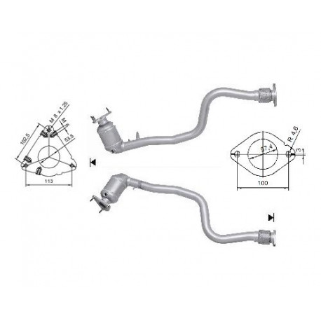 CAT e DPF Magnaflow a montaggio diretto Catalizzatore Magnaflow per RENAULT | race-shop.it