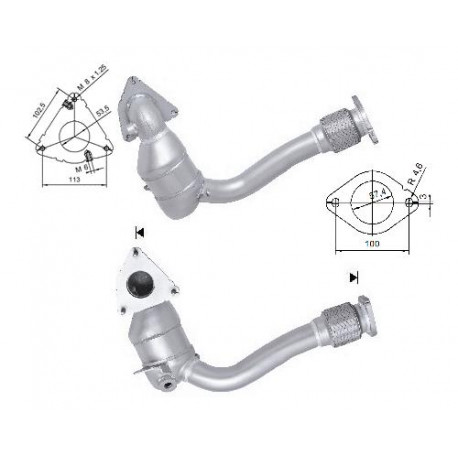 CAT e DPF Magnaflow a montaggio diretto Catalizzatore Magnaflow per RENAULT | race-shop.it