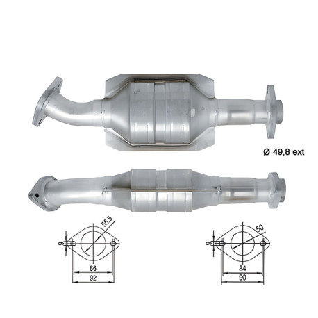CAT e DPF Magnaflow a montaggio diretto Catalizzatore Magnaflow per RENAULT | race-shop.it