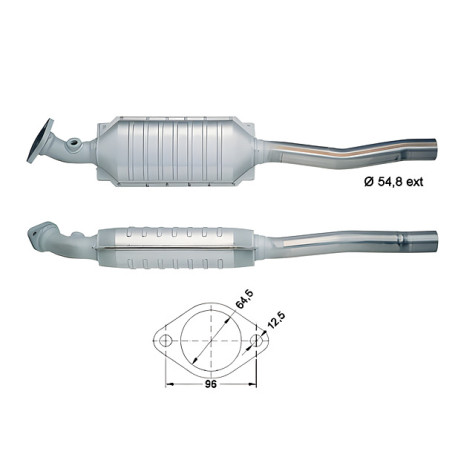 CAT e DPF Magnaflow a montaggio diretto Catalizzatore Magnaflow per RENAULT | race-shop.it