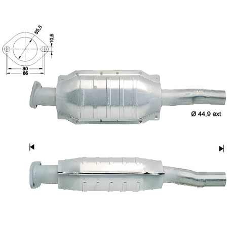 CAT e DPF Magnaflow a montaggio diretto Catalizzatore Magnaflow per RENAULT | race-shop.it