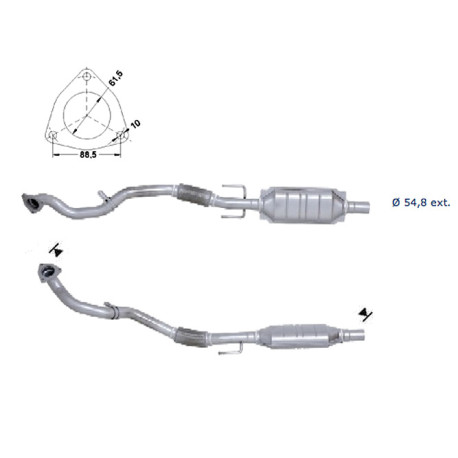 CAT e DPF Magnaflow a montaggio diretto Catalizzatore Magnaflow per SAAB | race-shop.it