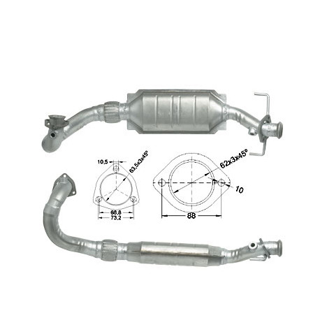 CAT e DPF Magnaflow a montaggio diretto Catalizzatore Magnaflow per SAAB | race-shop.it