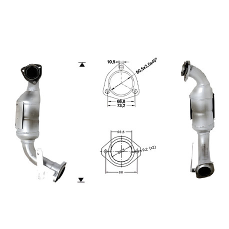 CAT e DPF Magnaflow a montaggio diretto Catalizzatore Magnaflow per SAAB | race-shop.it