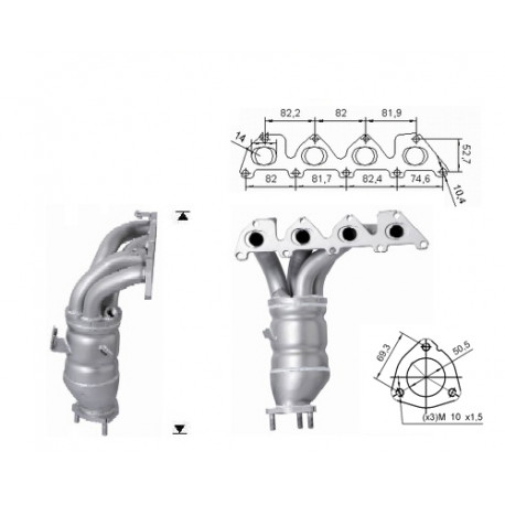 CAT e DPF Magnaflow a montaggio diretto Catalizzatore Magnaflow per SEAT SKODA VOLKSWAGEN | race-shop.it