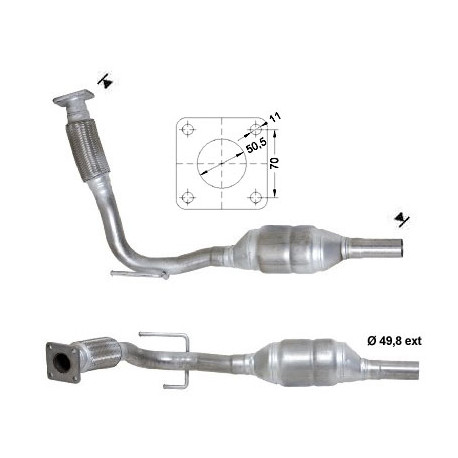 CAT e DPF Magnaflow a montaggio diretto Catalizzatore Magnaflow per SEAT VOLKSWAGEN | race-shop.it