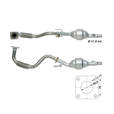 CAT e DPF Magnaflow a montaggio diretto Catalizzatore Magnaflow per SEAT VOLKSWAGEN | race-shop.it