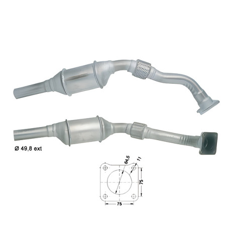 CAT e DPF Magnaflow a montaggio diretto Catalizzatore Magnaflow per SEAT VOLKSWAGEN | race-shop.it