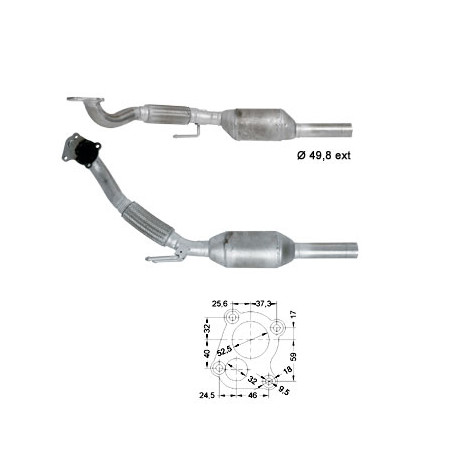 CAT e DPF Magnaflow a montaggio diretto Catalizzatore Magnaflow per SEAT VOLKSWAGEN | race-shop.it