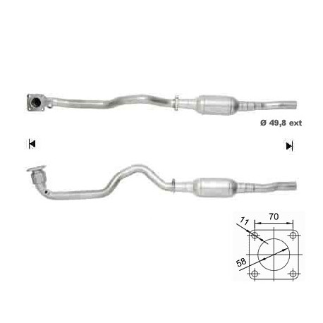 CAT e DPF Magnaflow a montaggio diretto Catalizzatore Magnaflow per SEAT VOLKSWAGEN | race-shop.it