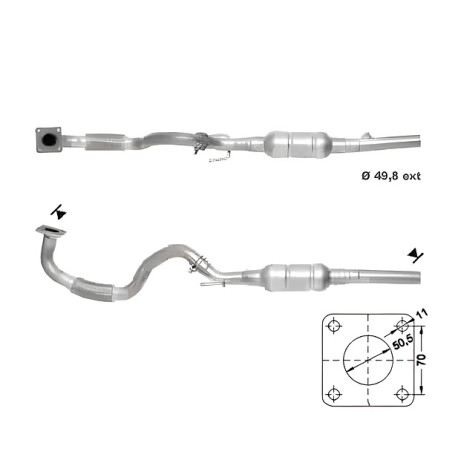 CAT e DPF Magnaflow a montaggio diretto Catalizzatore Magnaflow per SEAT VOLKSWAGEN | race-shop.it