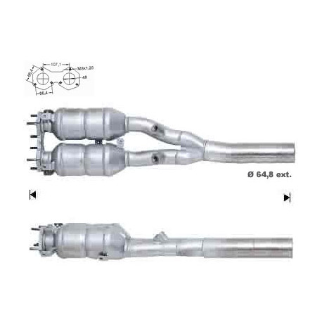 CAT e DPF Magnaflow a montaggio diretto Catalizzatore Magnaflow per SEAT VOLKSWAGEN | race-shop.it