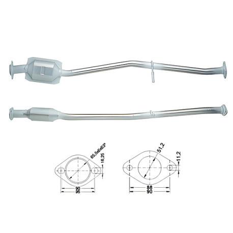 CAT e DPF Magnaflow a montaggio diretto Catalizzatore Magnaflow per SUBARU | race-shop.it