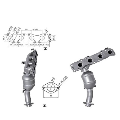 CAT e DPF Magnaflow a montaggio diretto Catalizzatore Magnaflow per SUZUKI | race-shop.it
