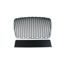 RACES griglia per Audi A6 C6 RS-Style 09-11, cromo-nero