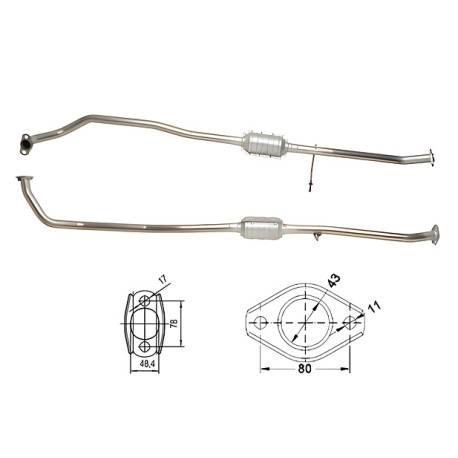 CAT e DPF Magnaflow a montaggio diretto Catalizzatore Magnaflow per SUZUKI | race-shop.it