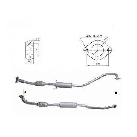 CAT e DPF Magnaflow a montaggio diretto Catalizzatore Magnaflow per TOYOTA | race-shop.it