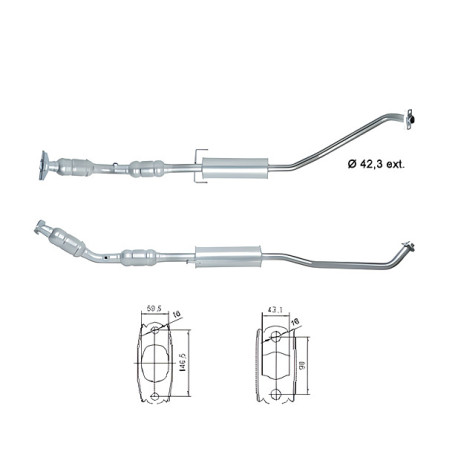 CAT e DPF Magnaflow a montaggio diretto Catalizzatore Magnaflow per TOYOTA | race-shop.it