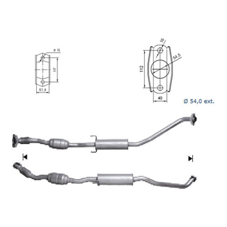 CAT e DPF Magnaflow a montaggio diretto Catalizzatore Magnaflow per TOYOTA | race-shop.it