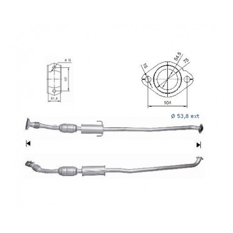 CAT e DPF Magnaflow a montaggio diretto Catalizzatore Magnaflow per TOYOTA | race-shop.it