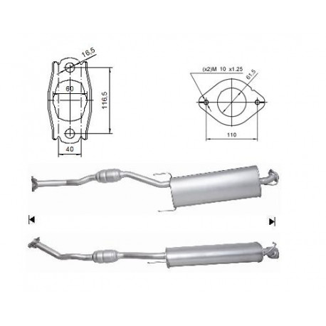 CAT e DPF Magnaflow a montaggio diretto Catalizzatore Magnaflow per TOYOTA | race-shop.it