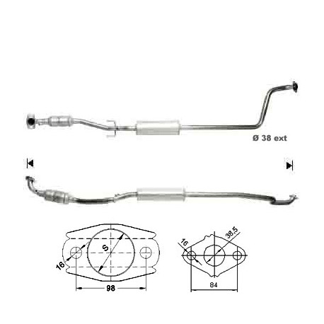 CAT e DPF Magnaflow a montaggio diretto Catalizzatore Magnaflow per TOYOTA | race-shop.it