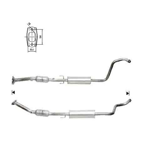 CAT e DPF Magnaflow a montaggio diretto Catalizzatore Magnaflow per TOYOTA | race-shop.it