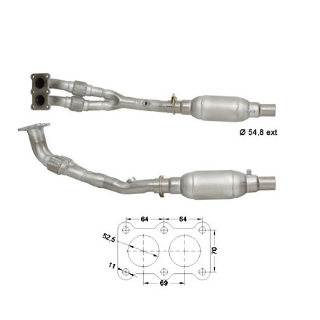 CAT e DPF Magnaflow a montaggio diretto Catalizzatore Magnaflow per VOLKSWAGEN | race-shop.it