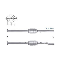 Catalizzatore Magnaflow per VOLKSWAGEN