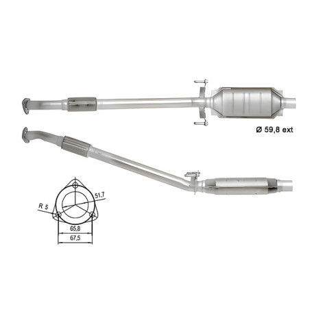 CAT e DPF Magnaflow a montaggio diretto Catalizzatore Magnaflow per VOLKSWAGEN | race-shop.it