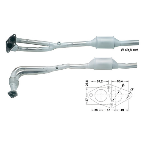 CAT e DPF Magnaflow a montaggio diretto Catalizzatore Magnaflow per VOLKSWAGEN | race-shop.it