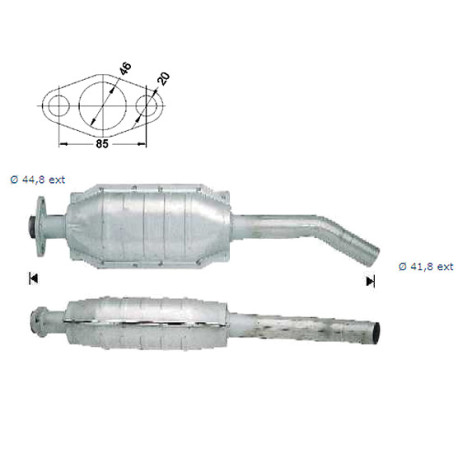 CAT e DPF Magnaflow a montaggio diretto Catalizzatore Magnaflow per ZASTAVA | race-shop.it