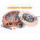 Frizioni e volani Xtreme KLR28002-1C Clutch Kit Xtreme Outback Heavy Duty Cushioned Ceramic 720Nm 830Kg (45%) | race-shop.it