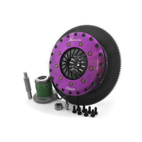 Frizioni e volani Xtreme KFD23655-2G Xtreme Performance 230mm Organic Twin Plate Clutch Kit Incl Flywheel & CSC 1200Nm | race-shop.it