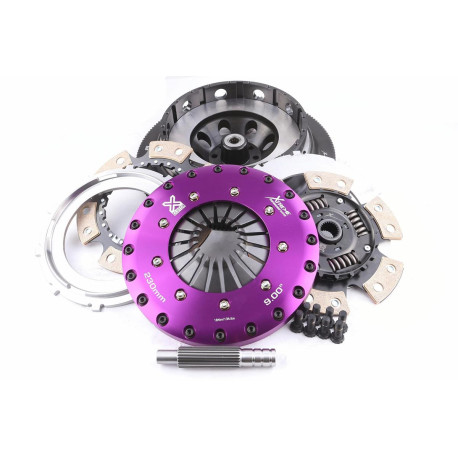 Frizioni e volani Xtreme KFD23558-2B Xtreme Performance 230mm Sprung Ceramic Twin Plate Clutch Kit Incl Flywheel 1000Nm | race-shop.it