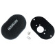 Filtri aria per carburatori RAMAIR domed carb air filter with baseplate to fit SU HIF6, HIF44 1.7in | race-shop.it