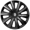 SPARCO copricerchi MILANO - 15" Nero/Grigio